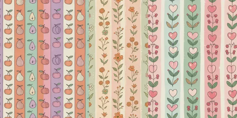 Cute Striped Seamless Patterns generated by undefined