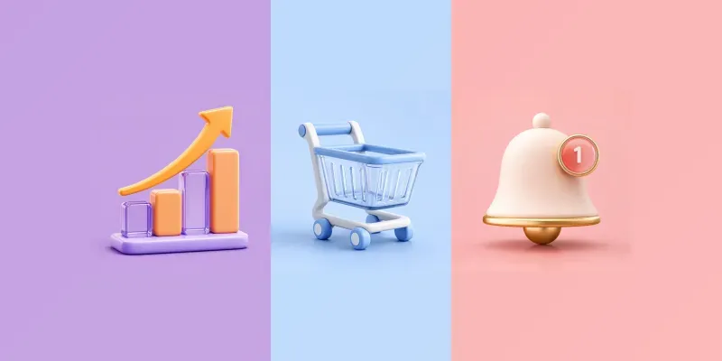 3D Glossy Minimalist UIux Icon Packs generated by undefined