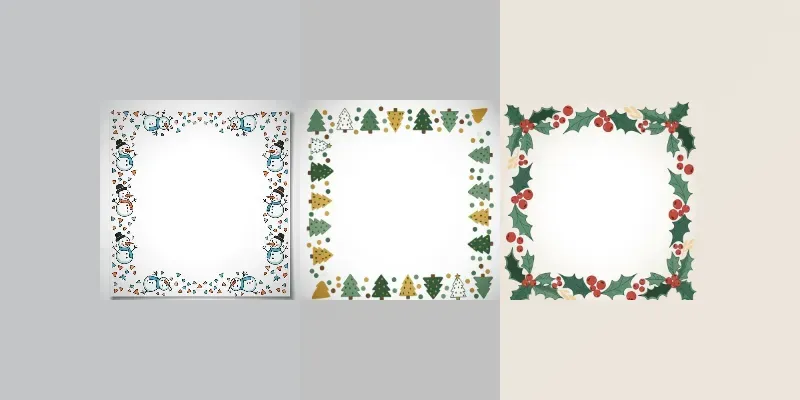 Playful Christmas Sticky Note Designs