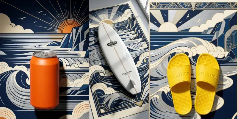 Fine Art Deco Ocean Product Layouts generated by undefined