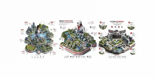 Future City Isometric Infographics generated by chatgpt-image