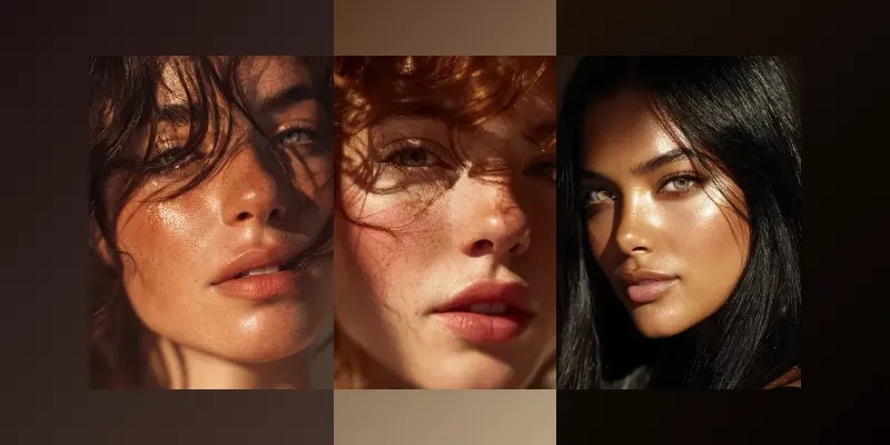 Glowing Skin Portraits generated by undefined