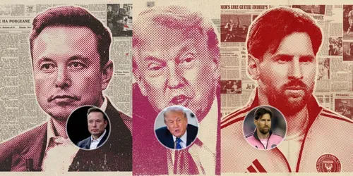Halftone Punk Zine Portraits generated by gemini-image