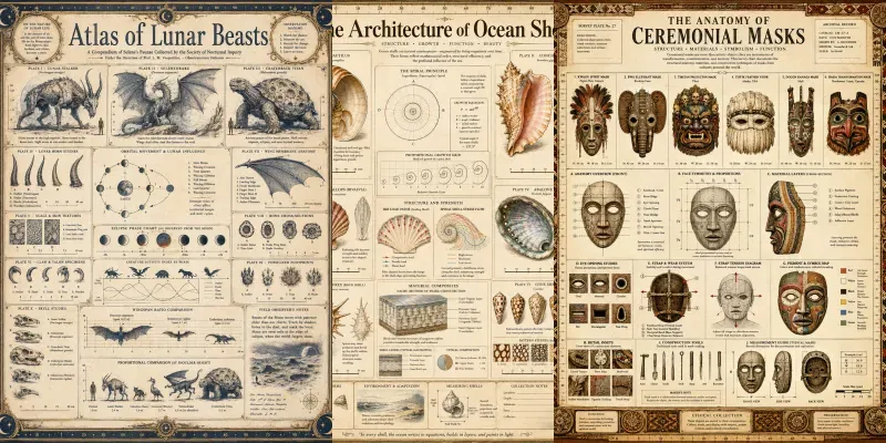 Vintage Science Atlases generated by undefined