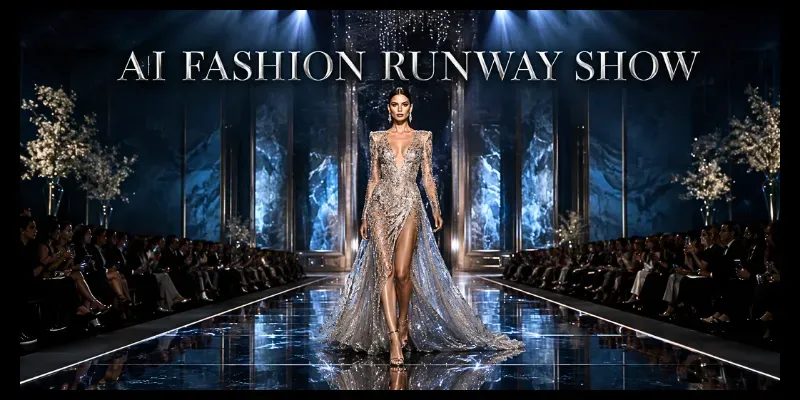 Photorealistic Runway Fashion Showcases generated by undefined