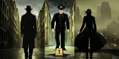 Cinematic Noir Graphic Novel Packs generated by grok-video