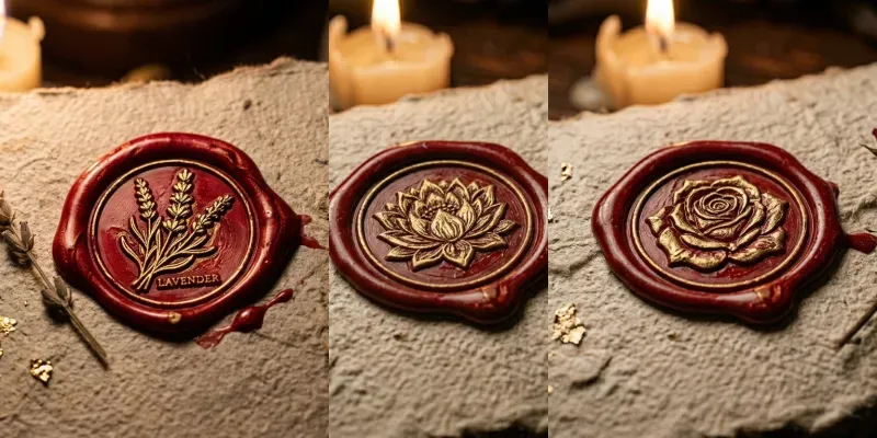 Botanical Wax Seal Impressions generated by undefined