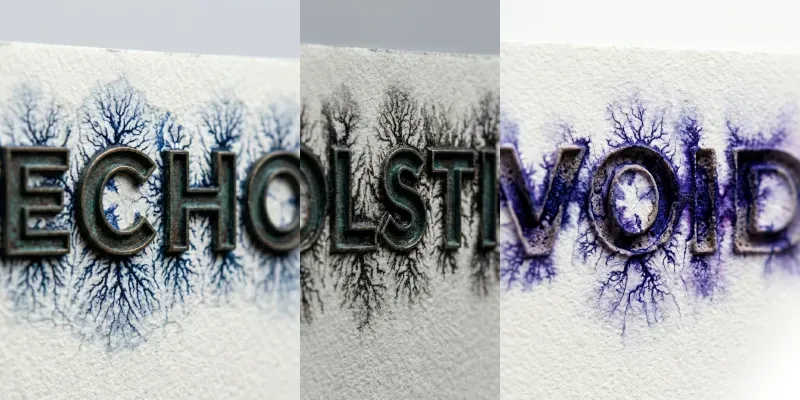 Spectral Ink Typographic Art Posters
