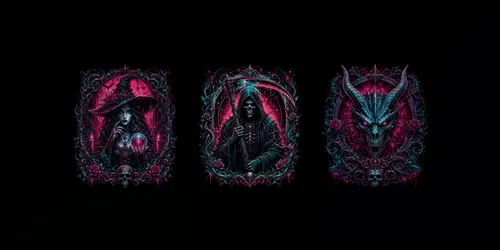 Dark Gothic Skull Designs generated by chatgpt-image