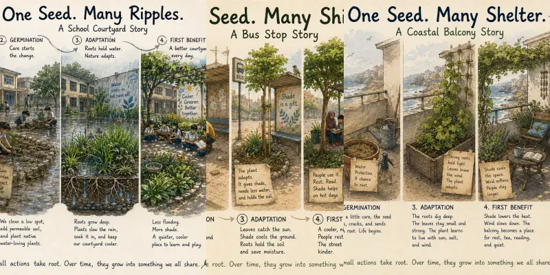 How The Tiny Seeds Saved The Rooftops generated by undefined