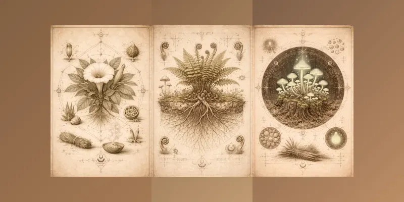 Mystical Botanical Study Generator generated by undefined