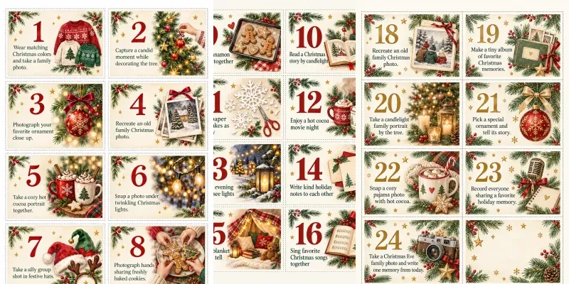 Family Advent Calendar Printable Maker