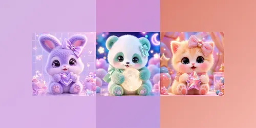 Kawaii Pastel Baby Animals generated by chatgpt-image