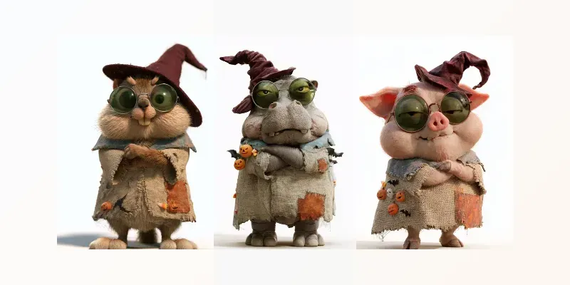 Spooky 3D Animal Tshirts generated by undefined