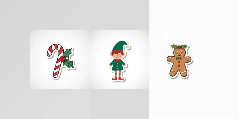 Christmas Doodles Stickers generated by undefined