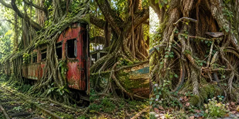 Nature Reclaims The Forgotten generated by undefined