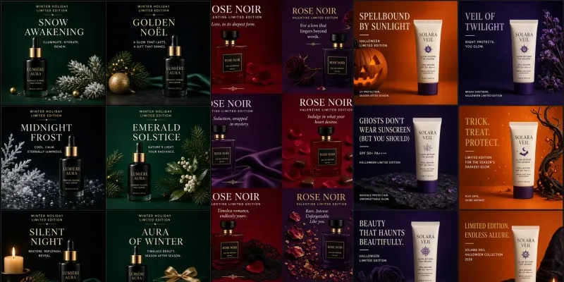 Luxury Seasonal Product Campaign Boards