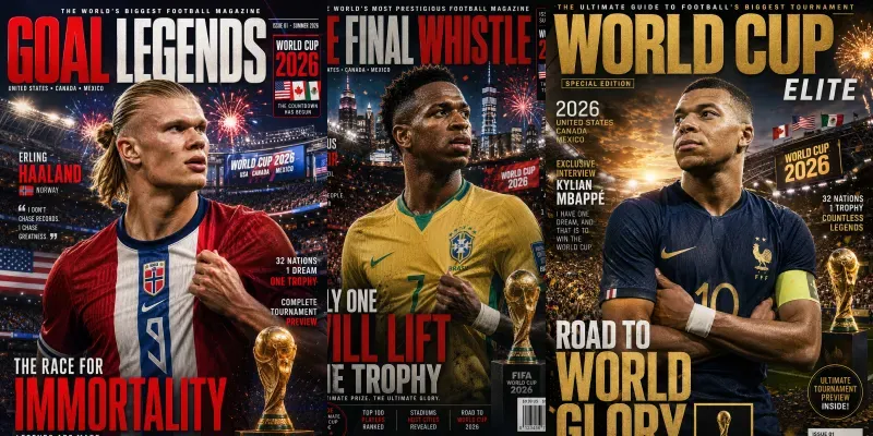 2026 World Cup Sports Magazine Covers generated by undefined