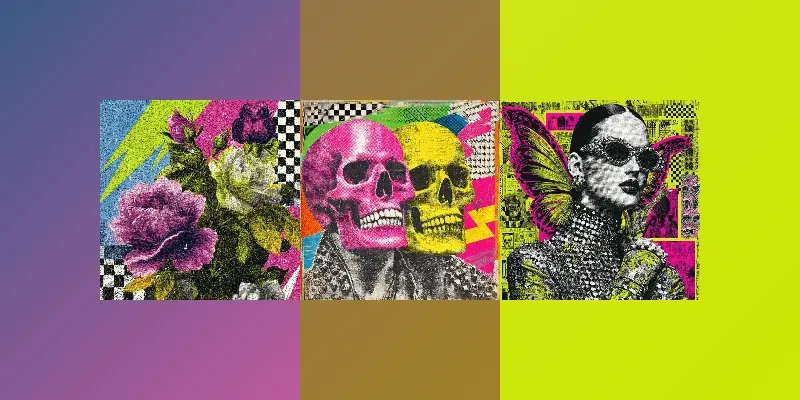 Psychedelic Punk Collage Aesthetics generated by undefined