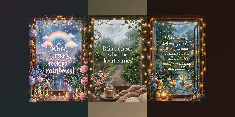 Cozy Rainy Day Quotes generated by undefined