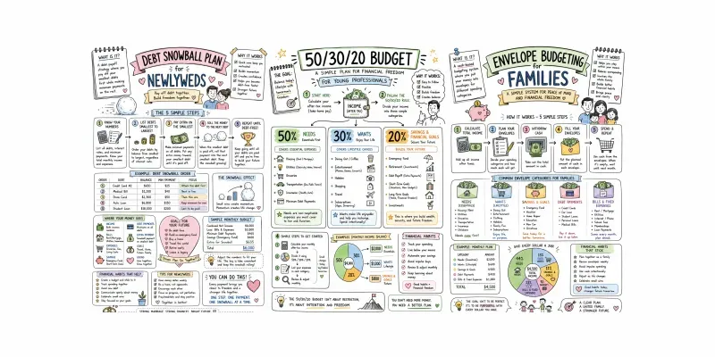 Handdrawn Budget Planner Infographics generated by undefined