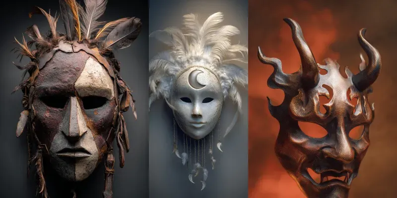 Ceremonial Mask Art Generator generated by undefined
