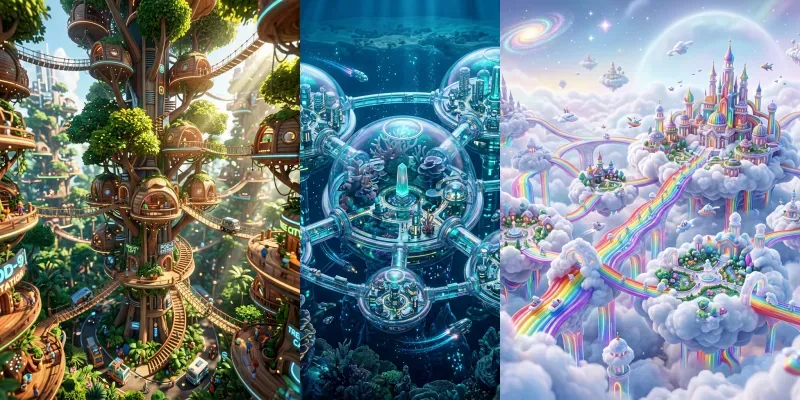 Ultra 3D Cartoon Urban Synthesis Engines generated by undefined