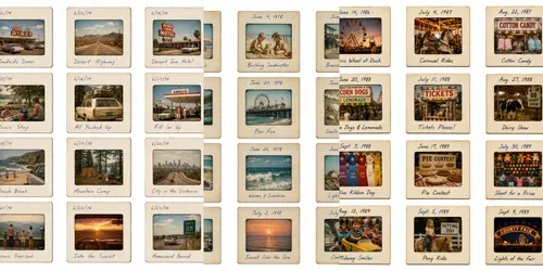 Photo Slide Mount Sheets generated by chatgpt-image