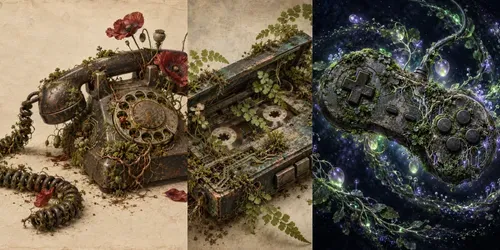 Botanical Tech Relic Specimens generated by chatgpt-image