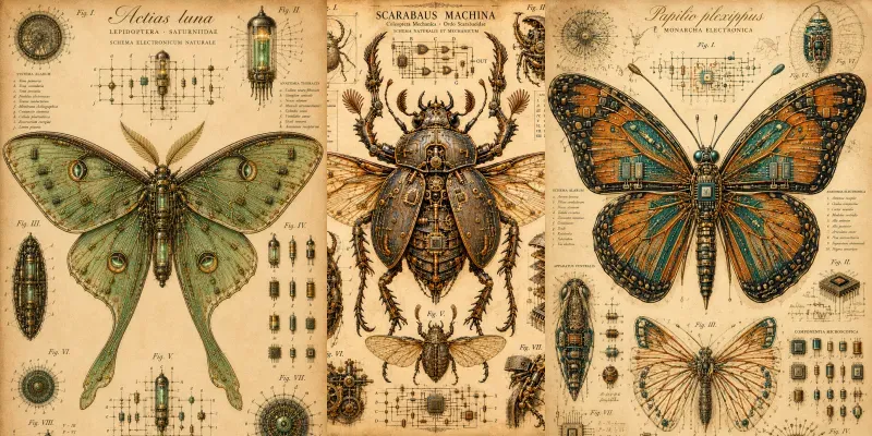Electronic Specimen Wall Art Assets generated by undefined