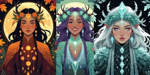 Enchanted Forest Spirit Portraits generated by leonardo