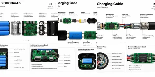 Tech Product Exploded View Infographics generated by chatgpt-image