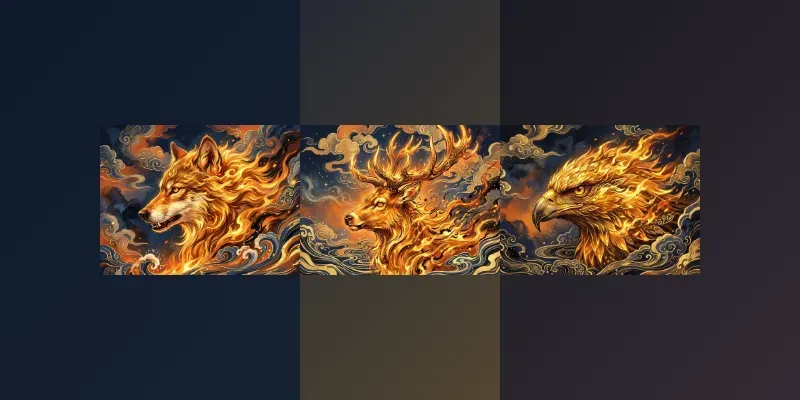 Golden Ink Wash Fantasy Style generated by undefined