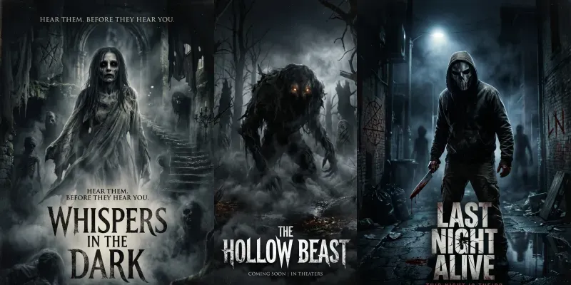 Horror Movie Posters generated by undefined