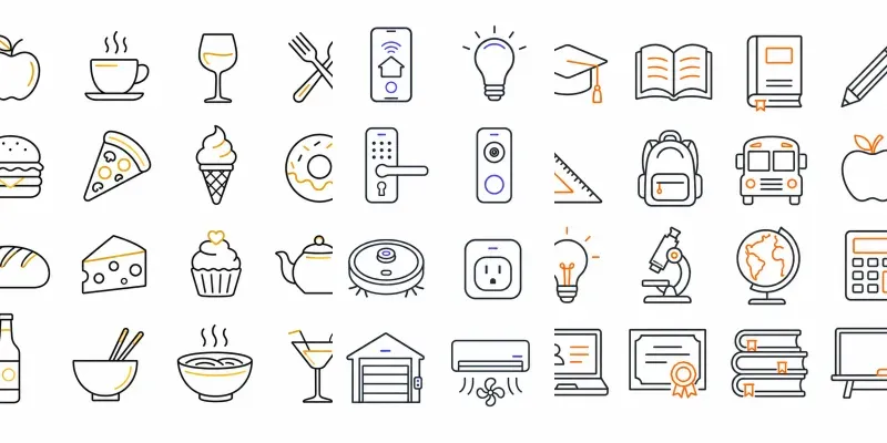 Line Icon Sets Any Topic generated by undefined