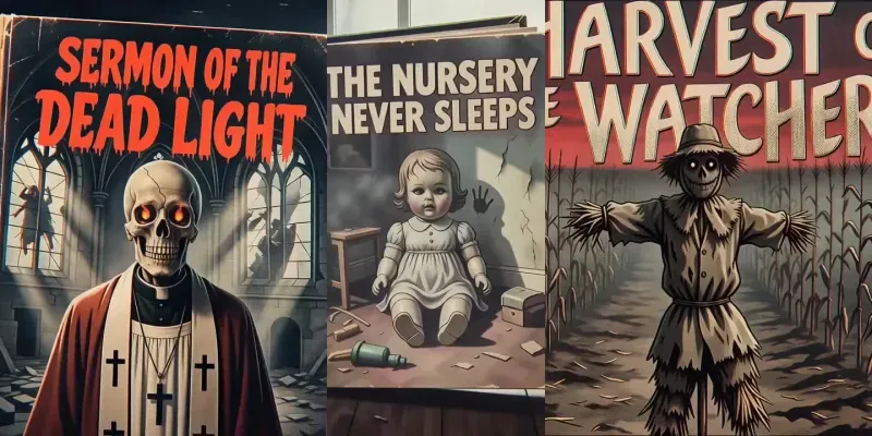 Retro Horror Paperback Animators generated by undefined