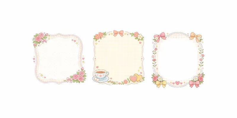 Soft Pastel Decorative Frame Makers generated by undefined