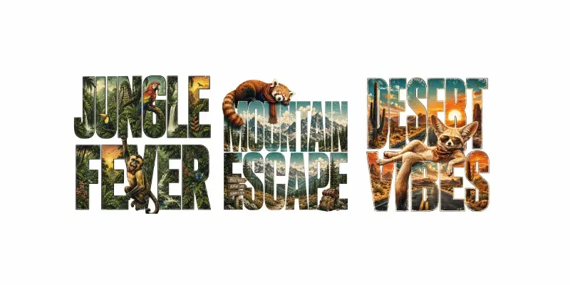 Retro Paradise Word Art Designs generated by undefined