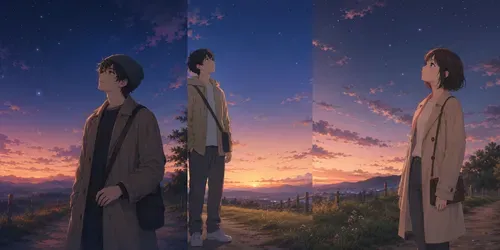 Soft Anime Stargazing Nights generated by chatgpt-image
