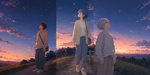 Soft Anime Stargazing Nights generated by chatgpt-image