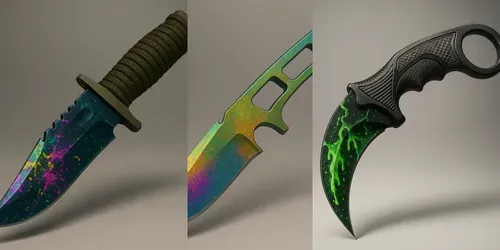 Counterstyle Knife Skins generated by chatgpt-image