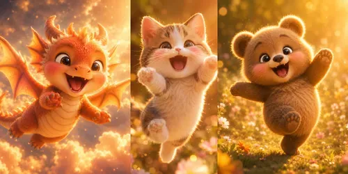Adorable Glow Mascot Graphic Generator generated by chatgpt-image