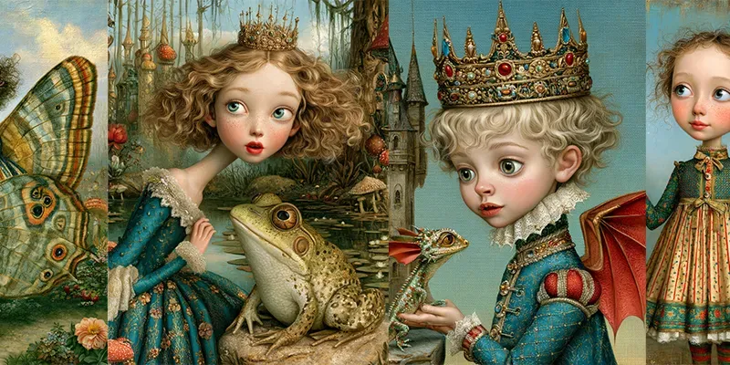 Unusual Fairytale Story Book Paintings generated by undefined