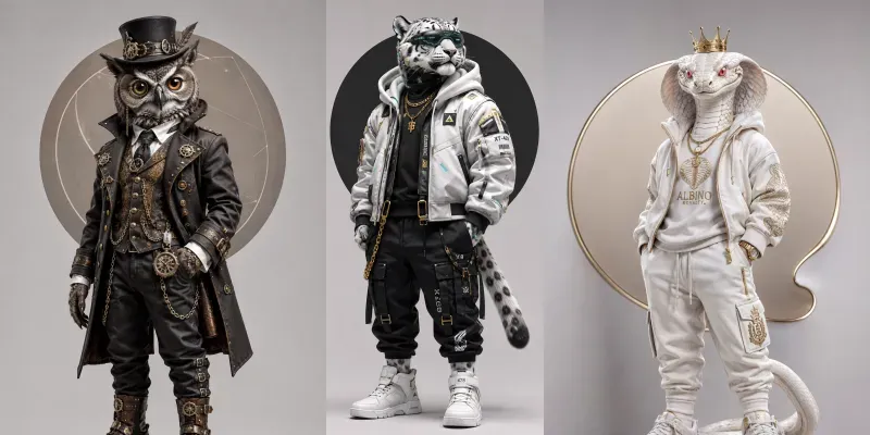 Fashion Animal Toy Icons generated by undefined