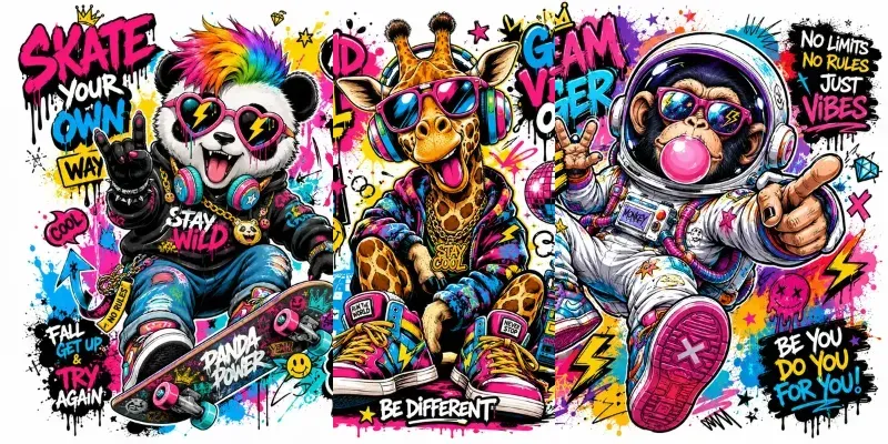 Graffiti Pop Character Art generated by undefined