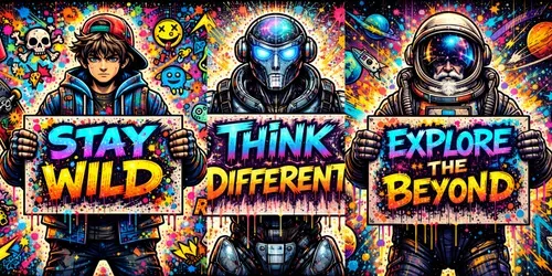 Urban Graffiti Collage Poster Generator generated by chatgpt-image