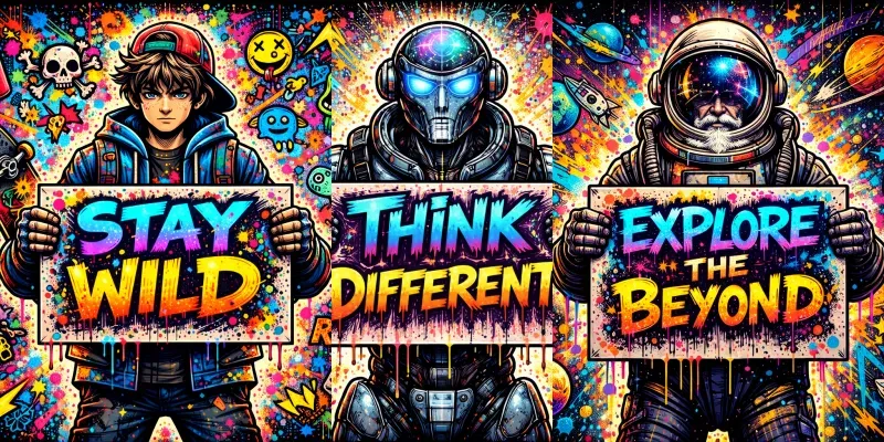 Urban Graffiti Collage Poster Generator generated by undefined