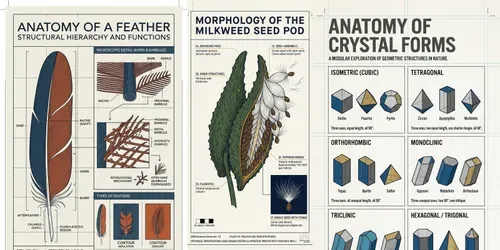 Scientific Specimen Diagram Posters generated by gemini-image