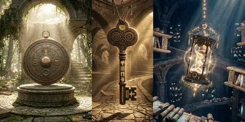 The Ancient Dream Library Surreal Ars generated by gemini-image