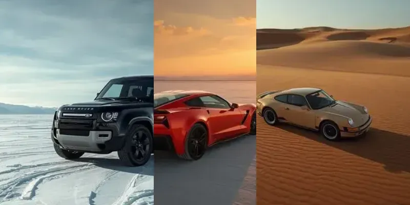 Editorial Landscape Car Photography generated by undefined